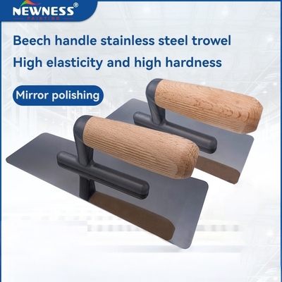 Supporto personalizzazione 8in lunghezza lama manico di legno in acciaio inossidabile intonaco trowel