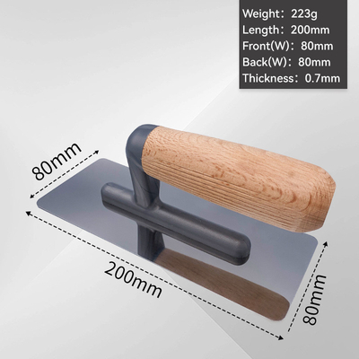 200 mm di acciaio inossidabile per intonacare la trota Maniglia di legno per prestazioni durature