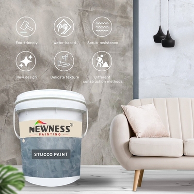 Francese Un rivestimento per edifici certificato MOQ basso Disponibilità di diversi modelli Vernice per pareti decorativa Stucco texture