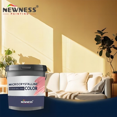 Pittura per pareti interne a basso contenuto di VOC a microcristalli di produzione diretta con lucentezza