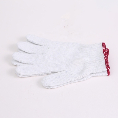 Guanti da lavoro a maglia per la sicurezza manuale in cotone bianco profondo e resistente al lavaggio da 20-60 g personalizzati