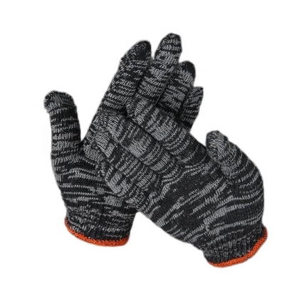 Lunghezza 19-24cm o su misura Giardinaggio lavoro di sicurezza durevole Guanti di cotone a maglia bianchi