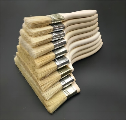 Distribuzione OEM Supporto personalizzato Pintura a manico di legno Pincelli per la pittura murale
