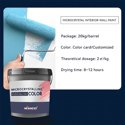 Vernice in lattice per rivestimenti murali Tempo di asciugatura 60 min Superficie asciutta e colori personalizzati