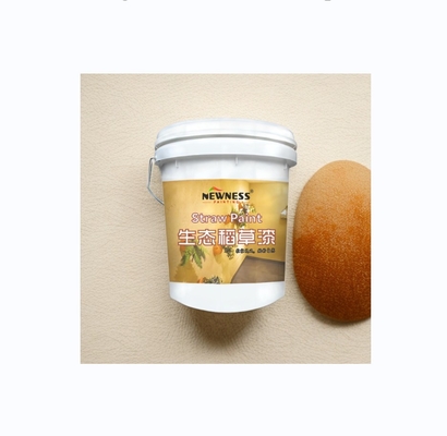 Base sul grafico dei colori Custom GUANGDONG Vernice di paglia ecologica Vernice di terra rammata Pacco di paglia fango