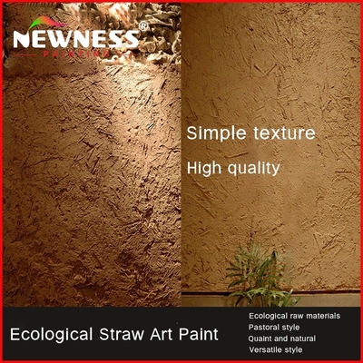 Base sul grafico dei colori Custom GUANGDONG Vernice di paglia ecologica Vernice di terra rammata Pacco di paglia fango