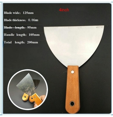 Coltello per verniciatura di grado industriale 4pk raschiatore in acciaio inossidabile con maniglia di plastica