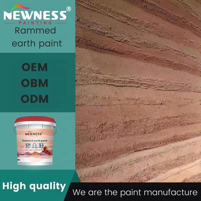 Decorazione rapida Rivestimento murale su misura Materiale di suolo inorganico a base d'acqua per pareti interne
