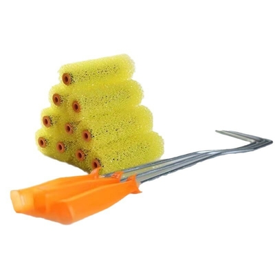 Pelle di plastica con maniglia in PP Professional Polyester Foam Paint Roller Brush per servizi di verniciatura