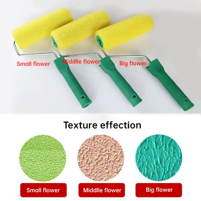 Pelle di plastica con maniglia in PP Professional Polyester Foam Paint Roller Brush per servizi di verniciatura