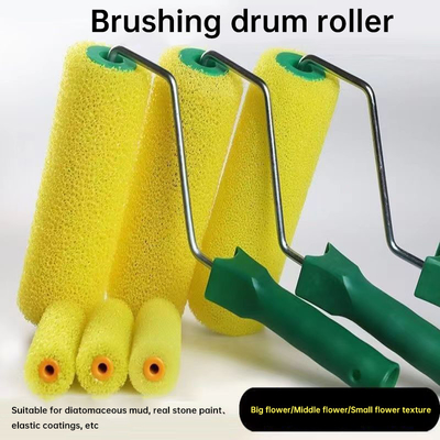 Pelle di plastica con maniglia in PP Professional Polyester Foam Paint Roller Brush per servizi di verniciatura