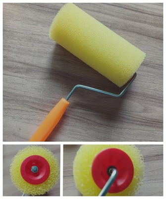 Pelle di plastica con maniglia in PP Professional Polyester Foam Paint Roller Brush per servizi di verniciatura