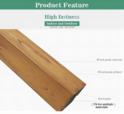 Rivestimento in polvere di olio di legno di Matt per cornici di vetro in alluminio in finitura resistente alle intemperie