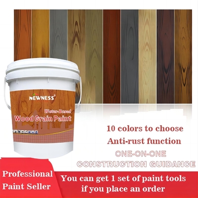 Volume 20 kg/BUCKET Matt Wood Grain Powder Coating Paint per effetto legno di alluminio