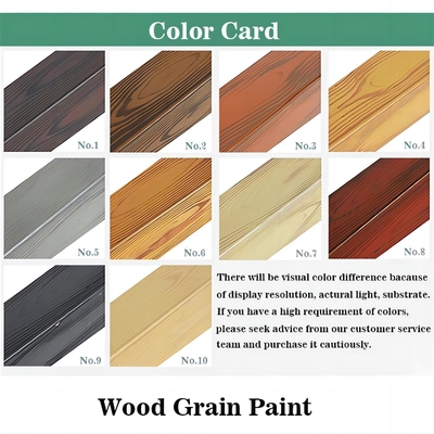 Durata di conservazione 12 mesi Lacca a macchie di legno Cassia Siamea Grain Finish per profilo in alluminio