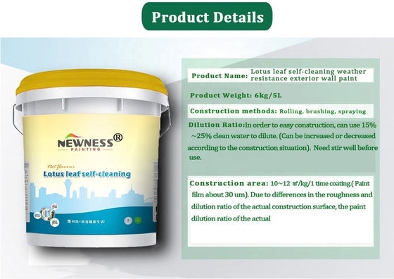 Super resistente alle intemperie Acrilico Copolomero Lattice Emulsione Decorativa Vernice da Parete Esteriore