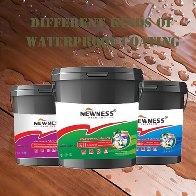 Metodo di applicazione del pennello Rivestimento impermeabile in gomma di silicone a contenuto solido del 65% per la superficie piatta del tetto in cemento