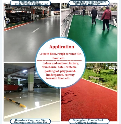 Metodo di applicazione spazzola Rivestimento specchiato in resina epossidica priva di solventi per pavimenti ad alto lucido