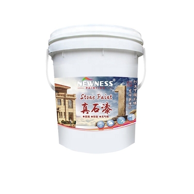 20 kg/BUCKET Vernice a tessitura in pietra naturale con rivestimento ad alta adesione per vernice esterna per pareti
