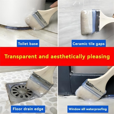 Metodo di applicazione spazzola Rivestimento di tetto in silicone per edifici impermeabilizzanti trasparenti