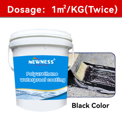 Resistenza all'acqua Vernice esterna Polyurethane Rivestimento a copertura impermeabile con tempo di asciugatura di 4 ore