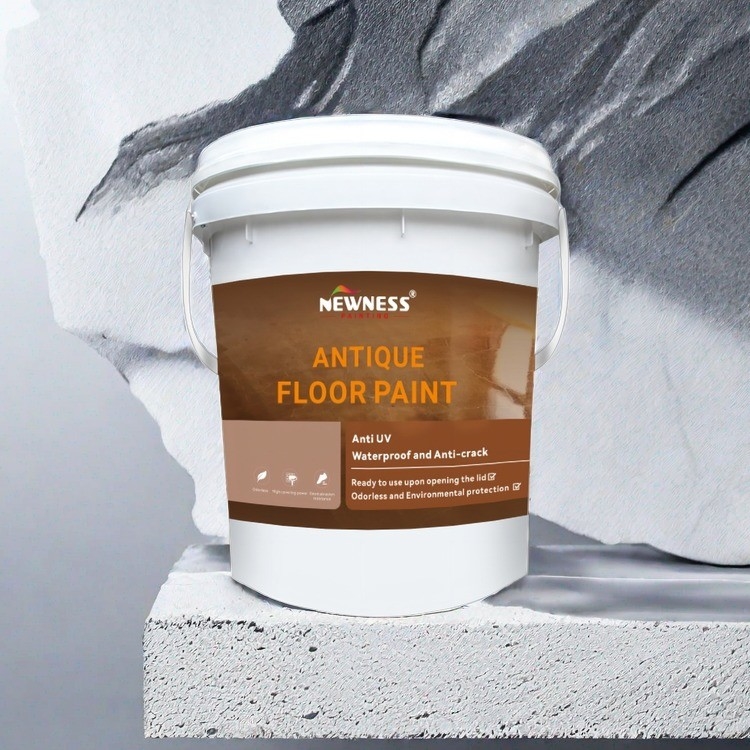 Vernice per pavimenti in poliuretano acrilico epoxi impermeabile e antiscivolo per calcestruzzo 20 kg/BUCKET