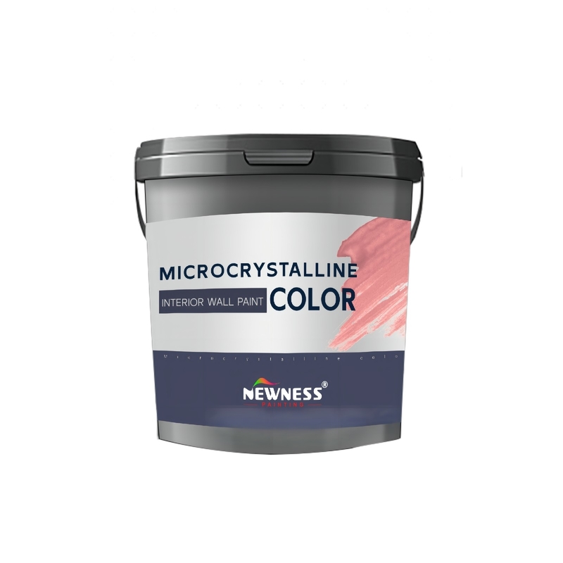 Pittura per pareti interne a basso contenuto di VOC a microcristalli di produzione diretta con lucentezza