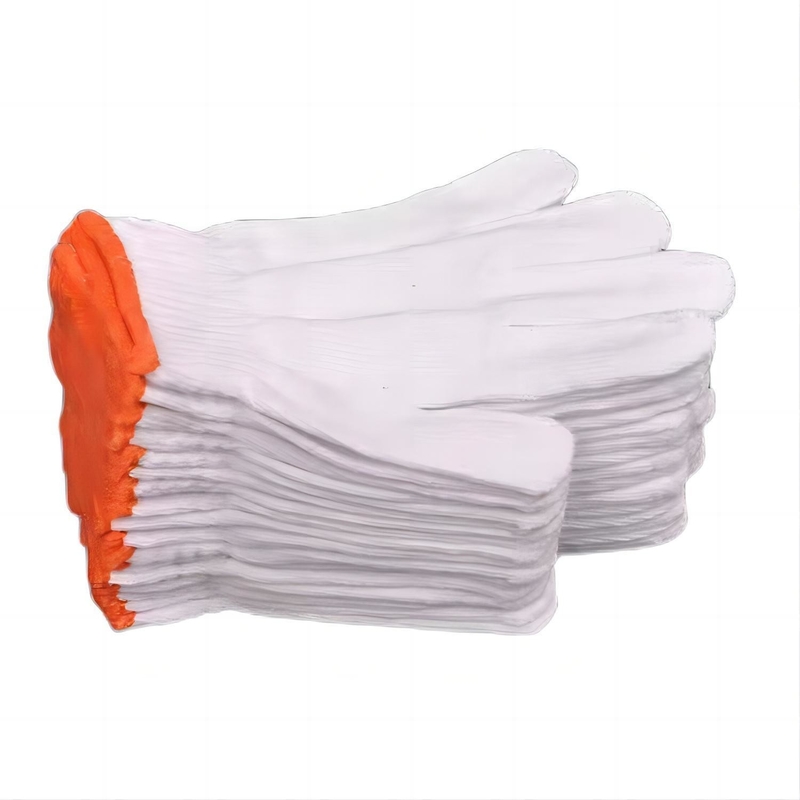 Guanti in gomma lattice di cotone bianco a maglia di 10 calibri per la protezione delle mani
