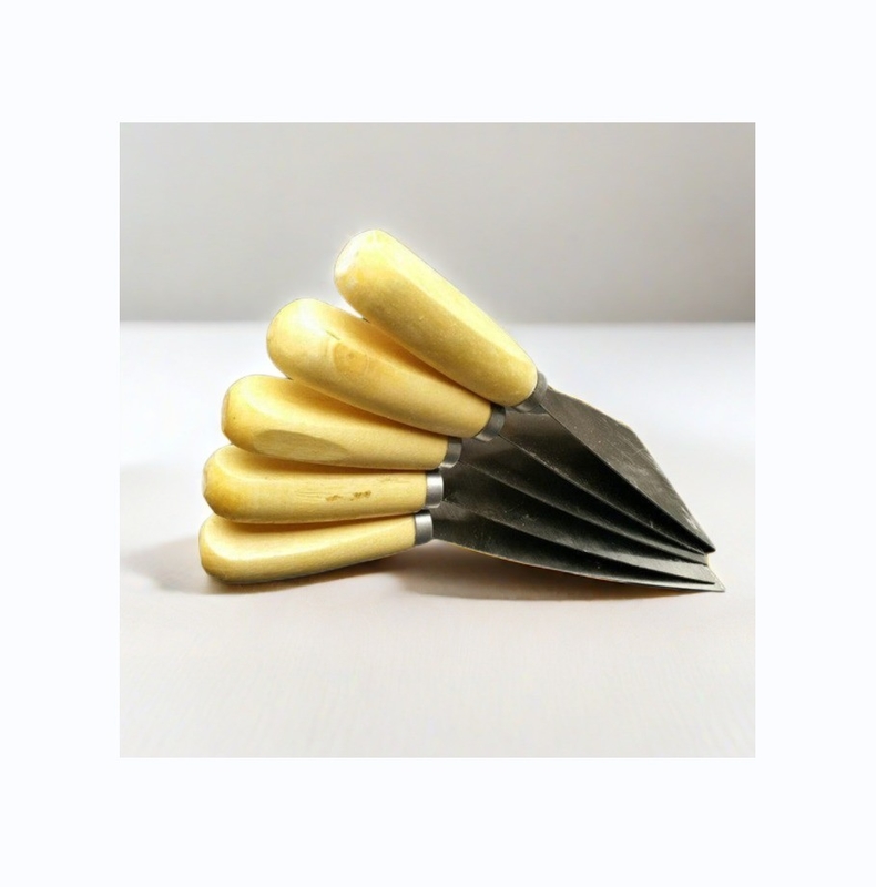 6 lame Set scraper di vernice a manico lungo per vetro di vetro di legno e ripulire carta da parati
