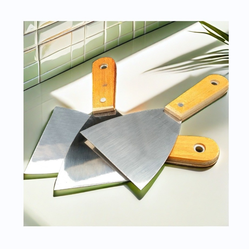 Kit di attrezzi per raschiatura in acciaio inossidabile con lame di 15cm 30cm 45cm Maniglia di plastica