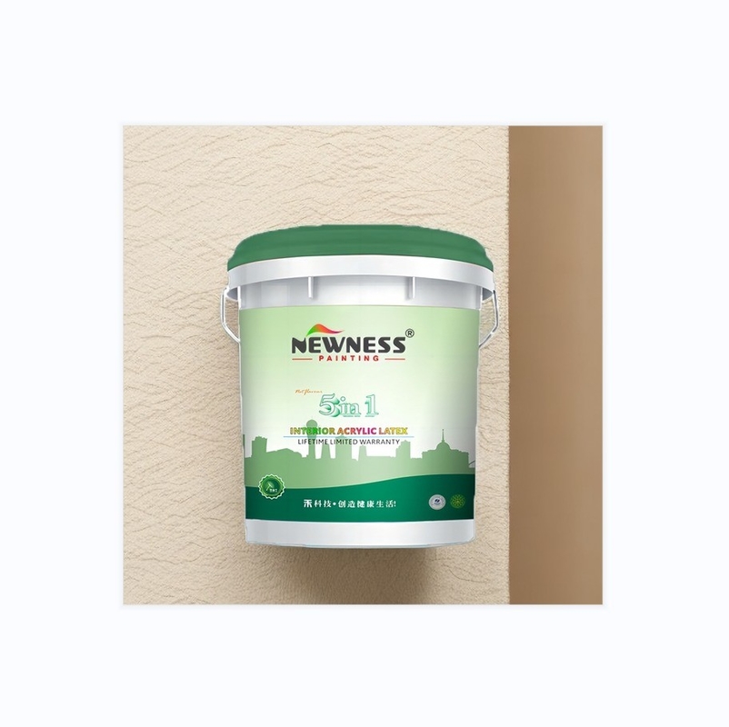 Vernice acrilica in emulsione per decorazioni domestiche e pareti interni lavabili in colore bianco