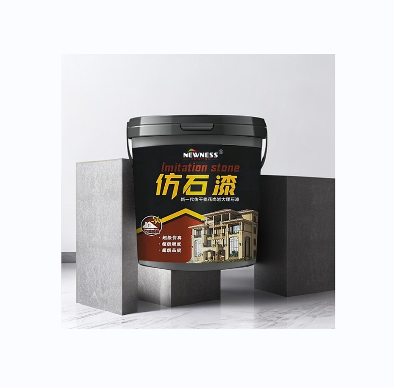 Rivestimento esterno Resistenza alle intemperie Pietra liquida con base colorata su grafico di colori