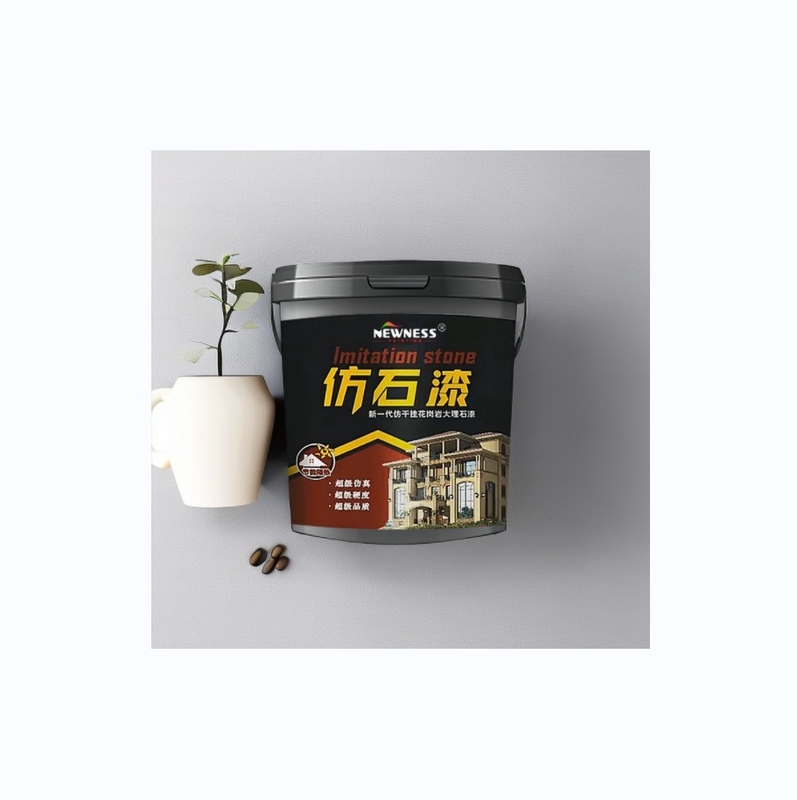 Verniciatura a base di acqua con effetto di pietra naturale per rivestimento liquido in stato stucco MF Tio2