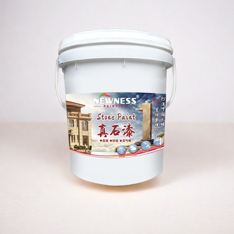 Vernice per pareti esterne a effetto pietra con consumo teorico di vernice di 0,25-0,35 m2/KG